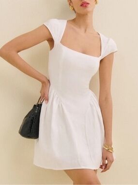 Reformation Oaklyn Linen Mini Dress